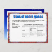 Wissenschaft, Reaktivität, Verwendung edler Gase Postkarte (Vorne/Hinten)