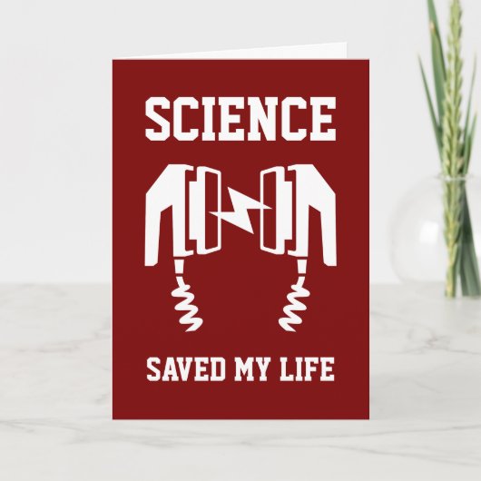 Wissenschaft Rettete mein Leben Karte (Vorderseite)