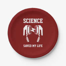 Wissenschaft Rettete mein Leben Pappteller