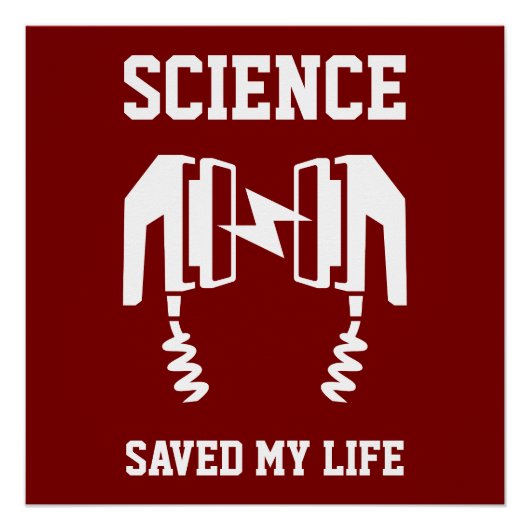 Wissenschaft Rettete mein Leben Poster (Vorderseite)