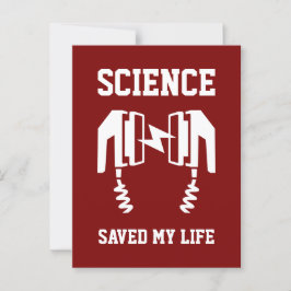 Wissenschaft Rettete mein Leben Postkarte