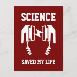 Wissenschaft Rettete mein Leben Postkarte