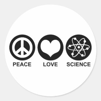 Wissenschaft Runder Aufkleber