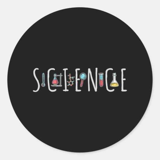 Wissenschaft Runder Aufkleber (Vorderseite)