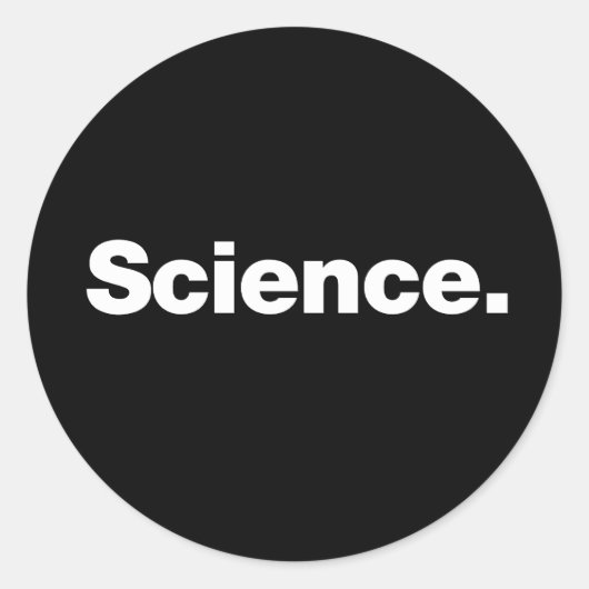 Wissenschaft Runder Aufkleber (Vorderseite)
