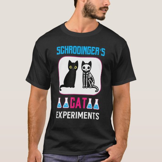 Wissenschaft Schrödingers Katzenexperimente T-Shirt (Vorderseite)