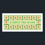 Wissenschaft segne dieses Haus lustige inspirieren Poster<br><div class="desc">Es ist ein wissenschaftlicher Segen für das Haus. :P Features Fliesen von Molekülen,  die den internen Text umgeben. Vollständig anpassbar,  um den Text auf alles zu ändern,  was Sie möchten. Viel Spaß!</div>