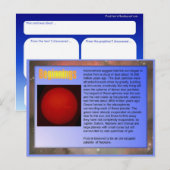 Wissenschaft, Sonnensystem, Beginn Postkarte (Vorne/Hinten)