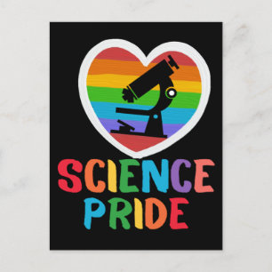 WISSENSCHAFT STOLZ : REGENBOGEN STOLZ MONAT STOLZ POSTKARTE