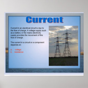 Wissenschaft, Strom Poster