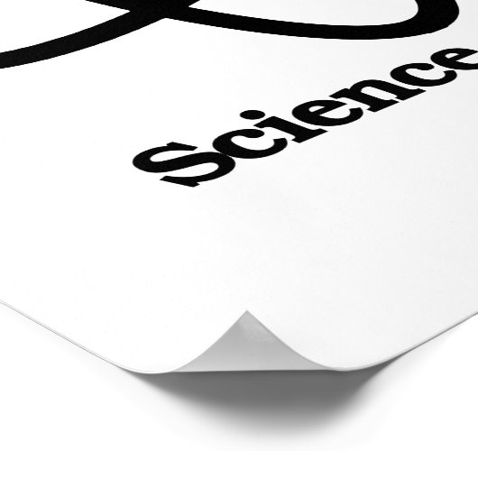 Wissenschaft - Symbol - Pro-Science - Poster (Ecke)