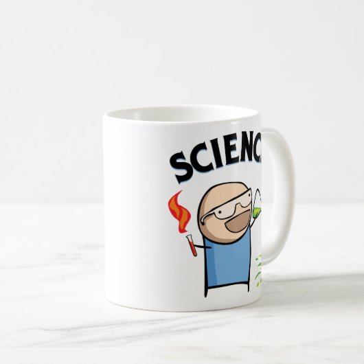 WISSENSCHAFT! Tasse (VorderseiteRechts)