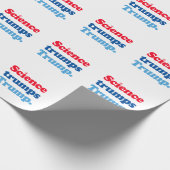 Wissenschaft trumpiert Trump Geschenkpapier (Ecke)