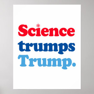 Wissenschaft trumpiert Trump Poster
