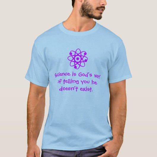 Wissenschaft u. Gott T-Shirt (Vorderseite)