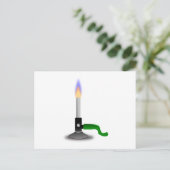 Wissenschaft und Chemie Bunsen Burner Postkarte (Stehend Vorderseite)