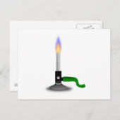 Wissenschaft und Chemie Bunsen Burner Postkarte (Vorne/Hinten)