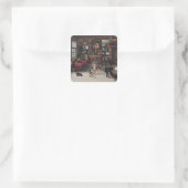 Wissenschaft und Kunst Quadratischer Aufkleber (Tasche)