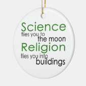 Wissenschaft und Religion Keramikornament (Links)