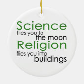 Wissenschaft und Religion Keramikornament (Hinten)