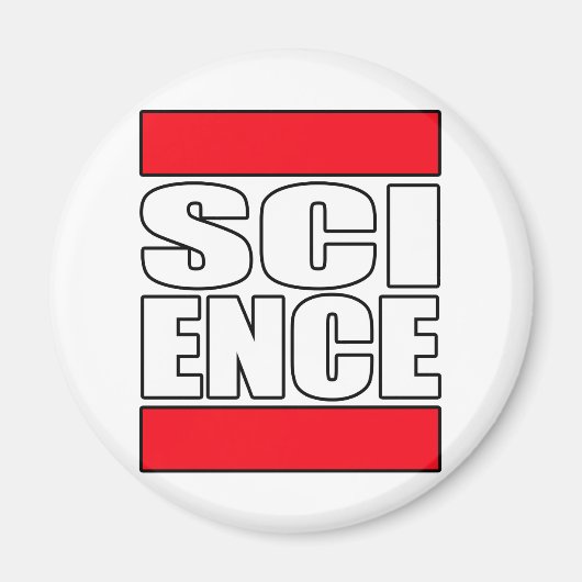 Wissenschaft und Shirt Magnet (Vorne)