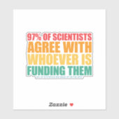 Wissenschaft und Statistik Aufkleber (Blatt)