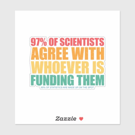 Wissenschaft und Statistik Aufkleber (Blatt)