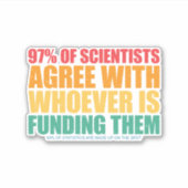 Wissenschaft und Statistik Aufkleber (Vorderseite)