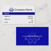 Wissenschaft und Technik-Visitenkarte-Entwurf Visitenkarte (Vorne/Hinten)