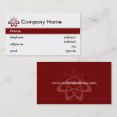 Wissenschaft und Technik-Visitenkarte-Entwurf Visitenkarte (Vorne/Hinten)