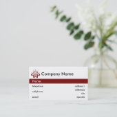 Wissenschaft und Technik-Visitenkarte-Entwurf Visitenkarte (Stehend Vorderseite)