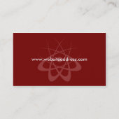 Wissenschaft und Technik-Visitenkarte-Entwurf Visitenkarte (Rückseite)