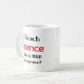 Wissenschaft unterrichten kaffeetasse (Vorderseite Links)