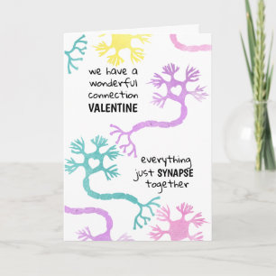Wissenschaft Valentinstag Neuron Biologie Lehrer G Karte