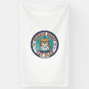 Wissenschaft Verrückte Katze Katzenmutter Geschenk Banner
