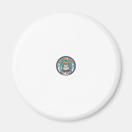 Wissenschaft Verrückte Katze Katzenmutter Geschenk Magnet (Vorne)