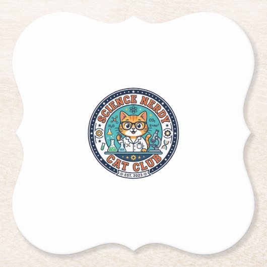 Wissenschaft Verrückte Katze Katzenmutter Geschenk Untersetzer (Vorderseite)