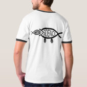 Wissenschaft verschlingt Mythos T-Shirt (Schwarz voll)