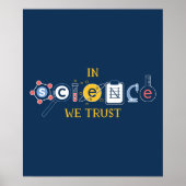 Wissenschaft Vertrauen Poster (Vorne)
