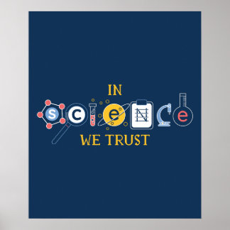 Wissenschaft Vertrauen Poster