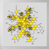 Wissenschaft von Honig und Bienen| Geschenk für Bi Poster (Vorne)