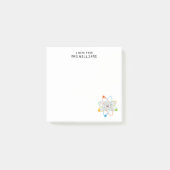 WISSENSCHAFT WÄHLT Funny Zitat Post-it Klebezettel (Vorderseite)