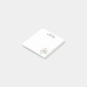 WISSENSCHAFT WÄHLT Funny Zitat Post-it Klebezettel (angewinkelt)