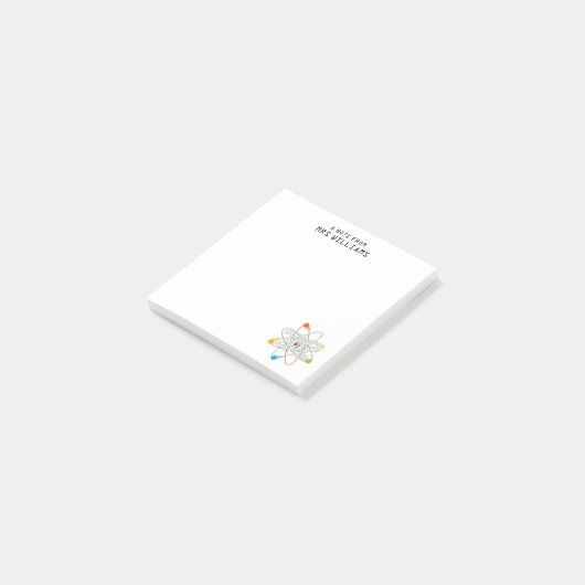 WISSENSCHAFT WÄHLT Funny Zitat Post-it Klebezettel (angewinkelt)