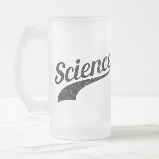 Wissenschaft - Wahrer Glaube Mattglas Bierglas (Links)