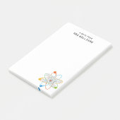 WISSENSCHAFT WÄHRT EIN Funny Science Zitat Post-it Klebezettel (angewinkelt)