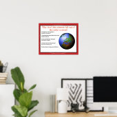 Wissenschaft, warum fallen Planeten nicht? Poster (Heimbüro)