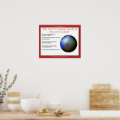 Wissenschaft, warum fallen Planeten nicht? Poster (Küche)