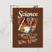 Wissenschaft: Wenn du dein Gehirn nicht benutzt.. Postkarte (Vorne/Hinten)