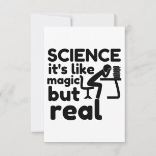 Wissenschaft wie Magie, aber real Dankeskarte